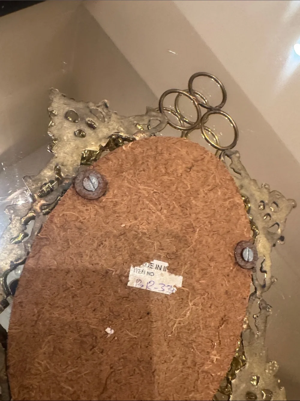 Vintage Mid Century Modern Gold Gilt Twin Mirrors